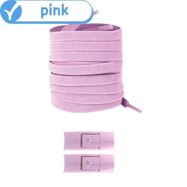 Elastic 8mm Widened Flat Press Lock Shoelaces for Sneakers - NNNNN