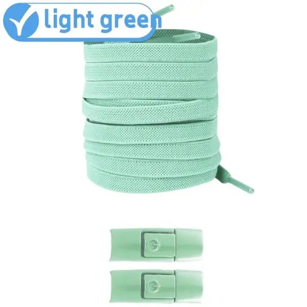 Elastic 8mm Widened Flat Press Lock Shoelaces for Sneakers - RRRRR