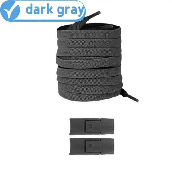 Elastic 8mm Widened Flat Press Lock Shoelaces for Sneakers - DDDDD