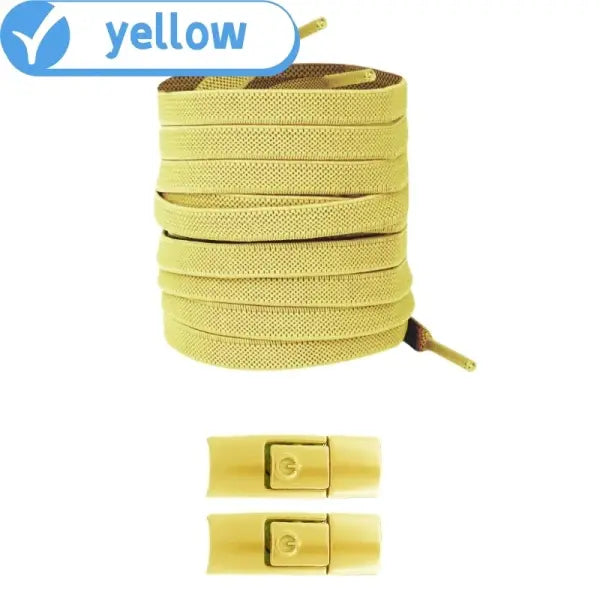 Elastic 8mm Widened Flat Press Lock Shoelaces for Sneakers - KKKKK