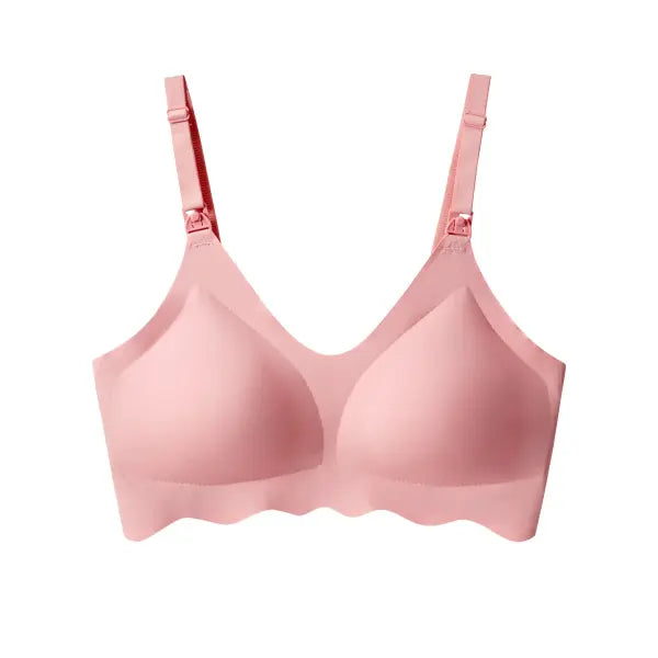 Women’s Ultra-Thin Traceless Nursing Bra – Seamless Breathable Maternity Bralette Detachable Breastfeeding Bra