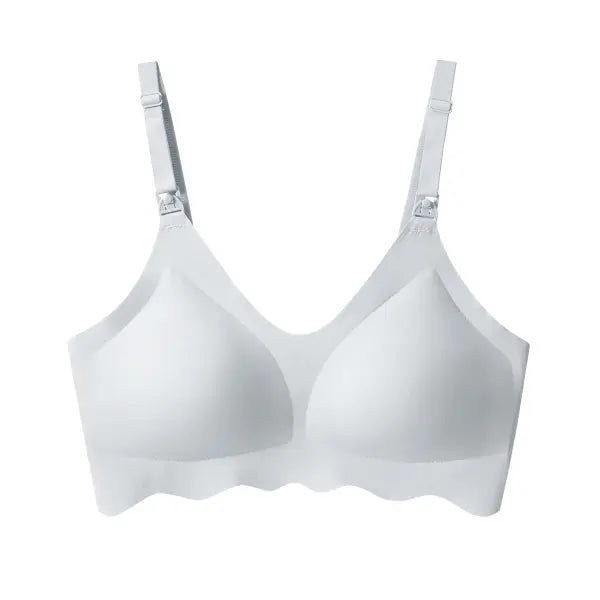 Women’s Ultra-Thin Traceless Nursing Bra – Seamless Breathable Maternity Bralette Detachable Breastfeeding Bra