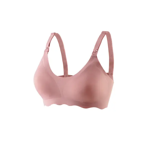 New Women Traceless Women’s Comfortable and Breathable Ultra Thin Breastfeeding Bra Detachable Breastfeeding Bra