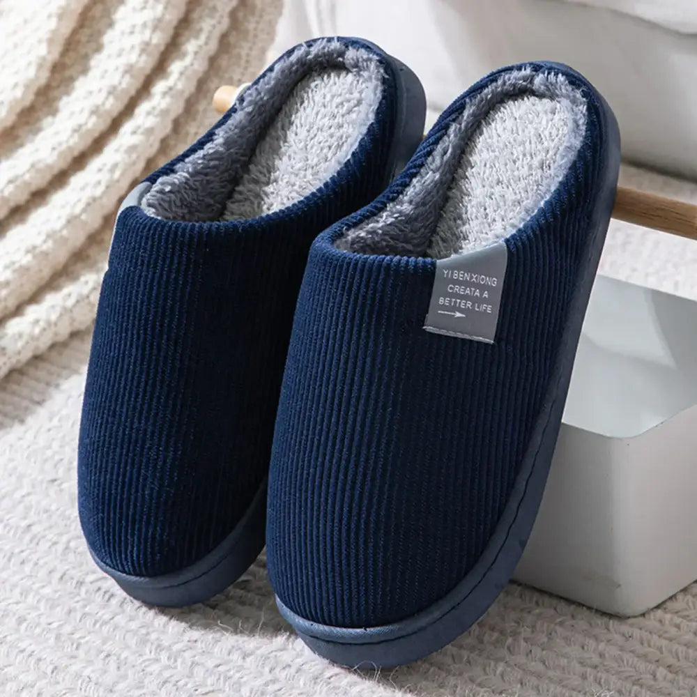 NEW Women’s Men’s Casual Thick Soft Bottom Home Slippers Household Plush Slippers Anti-slip Thermal Slippers Indoor