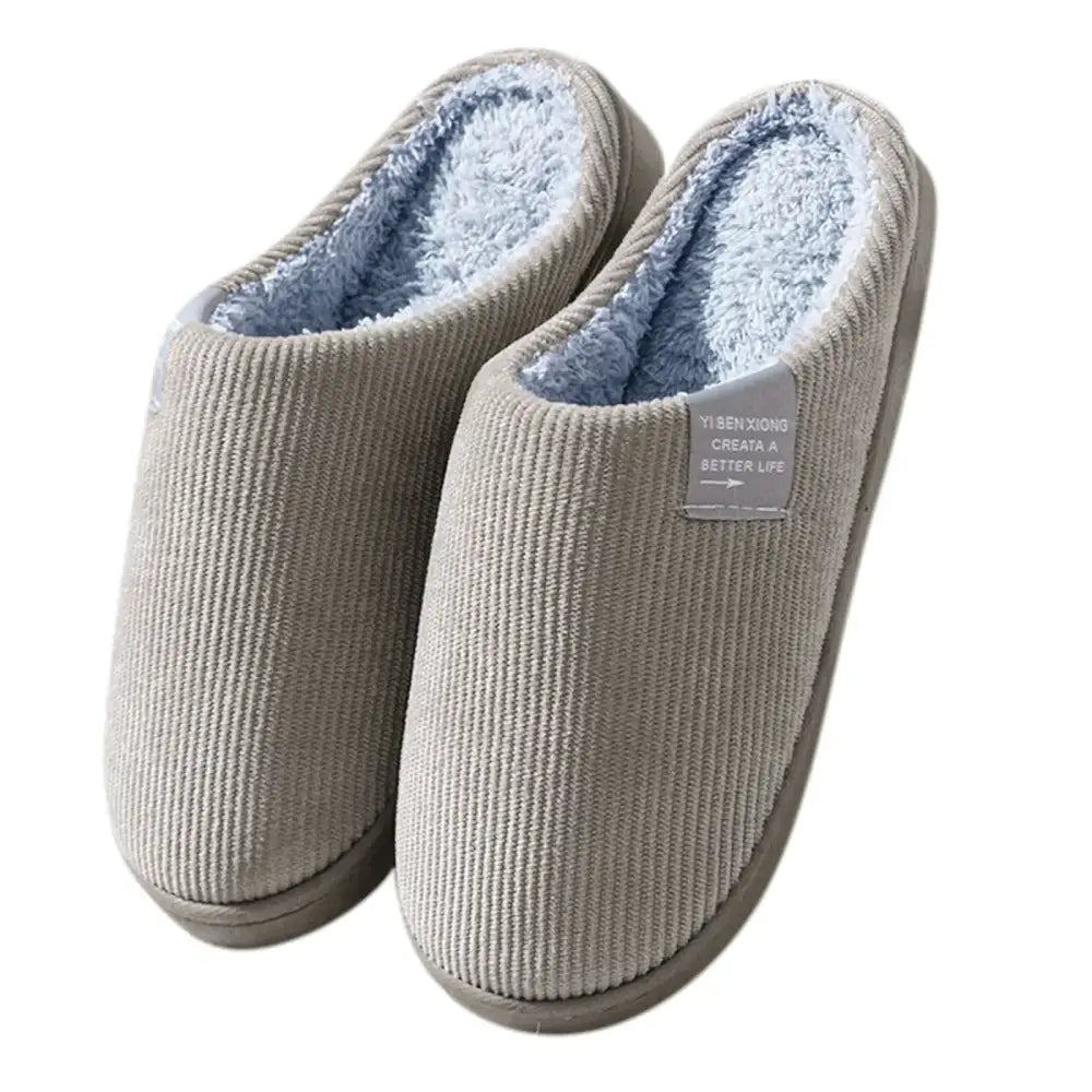 NEW Women’s Men’s Casual Thick Soft Bottom Home Slippers Household Plush Slippers Anti-slip Thermal Slippers Indoor