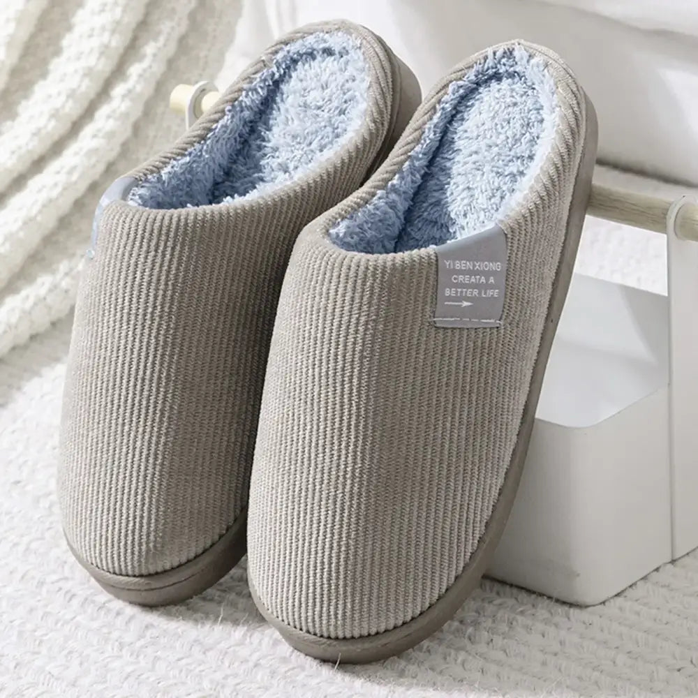 NEW Women’s Men’s Casual Thick Soft Bottom Home Slippers Household Plush Slippers Anti-slip Thermal Slippers Indoor