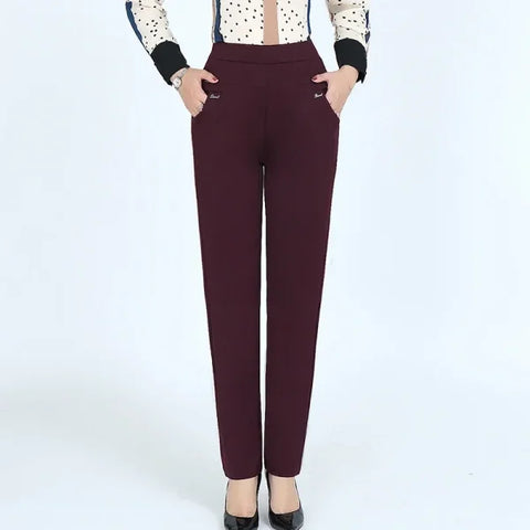 New Y2K Plus Size Women’s Pants – High Waist Skinny Trousers for Autumn Fashion - Himpall