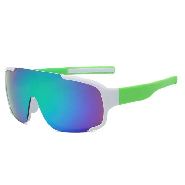 Y2K cycling sunglasses with windproof reflective lenses - 11 / MULTI