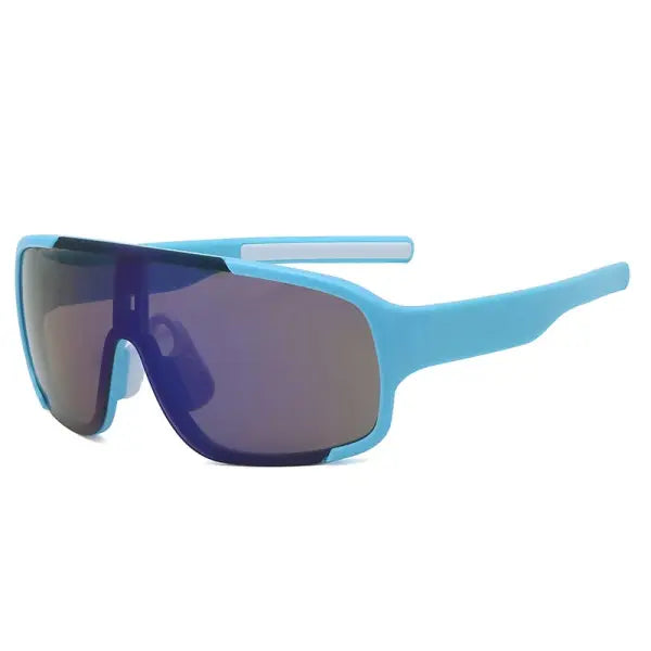 Y2K cycling sunglasses with windproof reflective lenses - 14 / MULTI