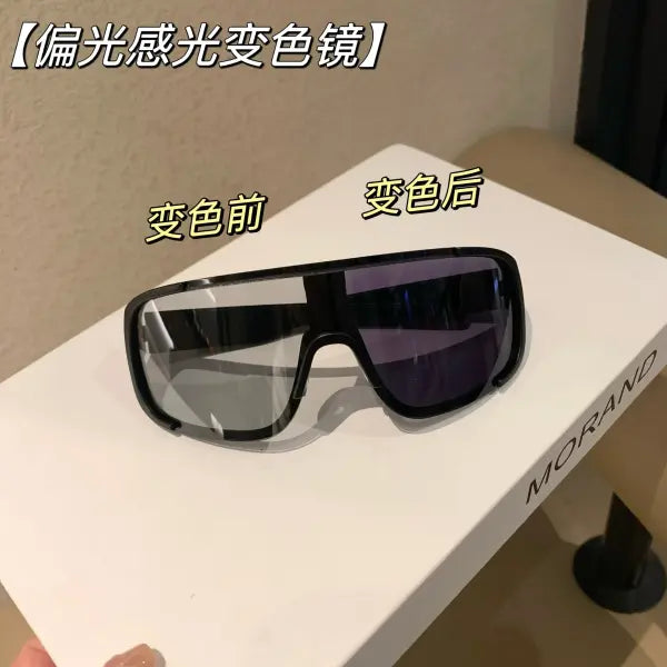 Y2K cycling sunglasses with windproof reflective lenses - 15 / MULTI