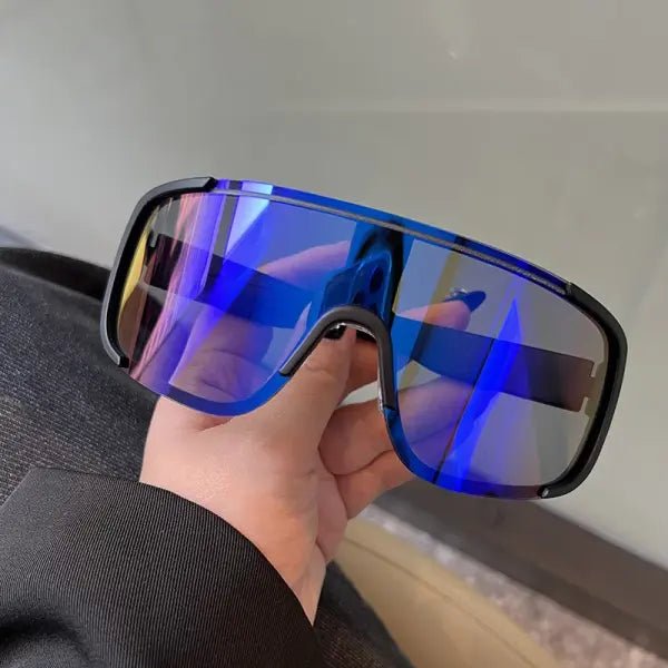 Y2K cycling sunglasses with windproof reflective lenses - 3 / MULTI