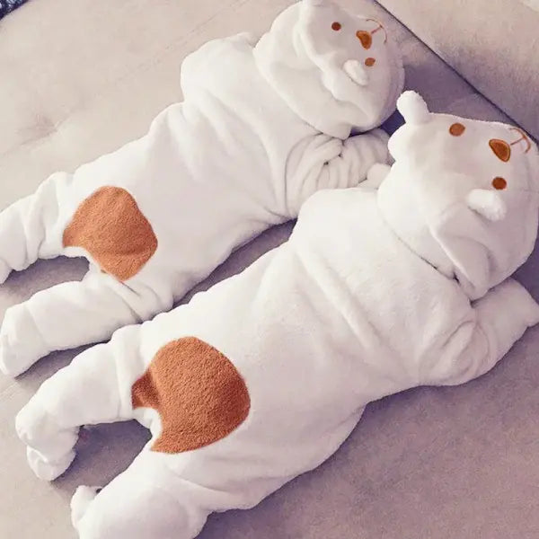 Baby Bear Hooded Romper – Long Sleeve One-Piece Jumpsuit Outfit for Newborn Boys & Girls