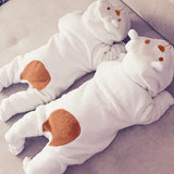 Baby Bear Hooded Romper – Long Sleeve One-Piece Jumpsuit Outfit for Newborn Boys & Girls