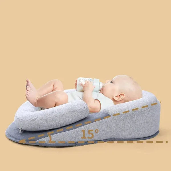 Newborn Baby Pillow for Infant Head Shape Support in Safe Cotton - Himpall