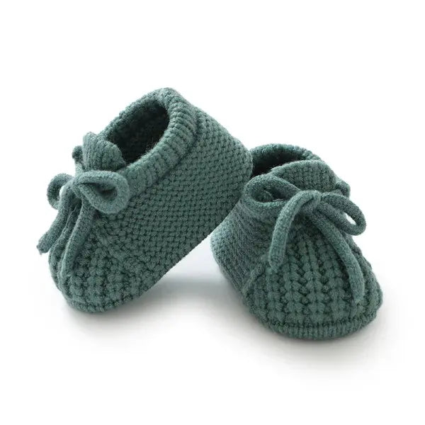 Newborn Baby Shoes Knitted Infant Boys Girls First Boots Fashion Solid Toddler Kid Bed Footwear 0-18M Warm Clothing