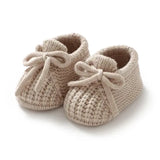 Newborn Baby Shoes Knitted Infant Boys Girls First Boots Fashion Solid Toddler Kid Bed Footwear 0-18M Warm Clothing