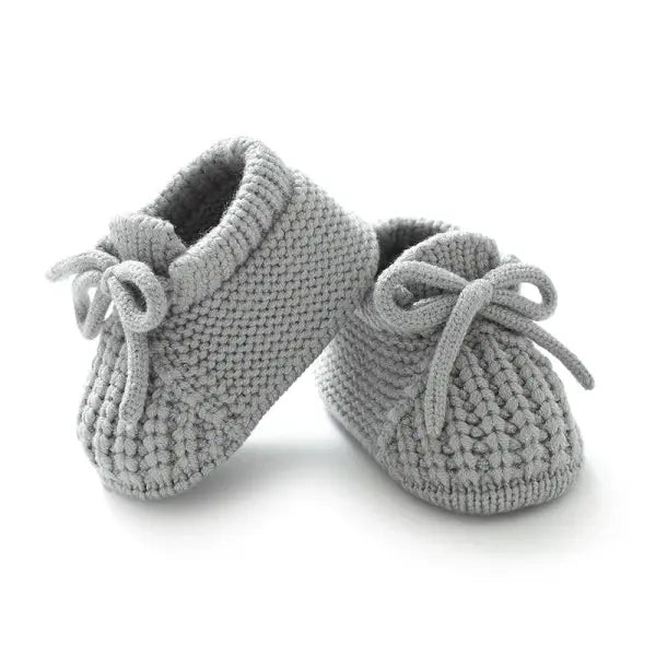 Newborn Baby Shoes Knitted Infant Boys Girls First Boots Fashion Solid Toddler Kid Bed Footwear 0-18M Warm Clothing