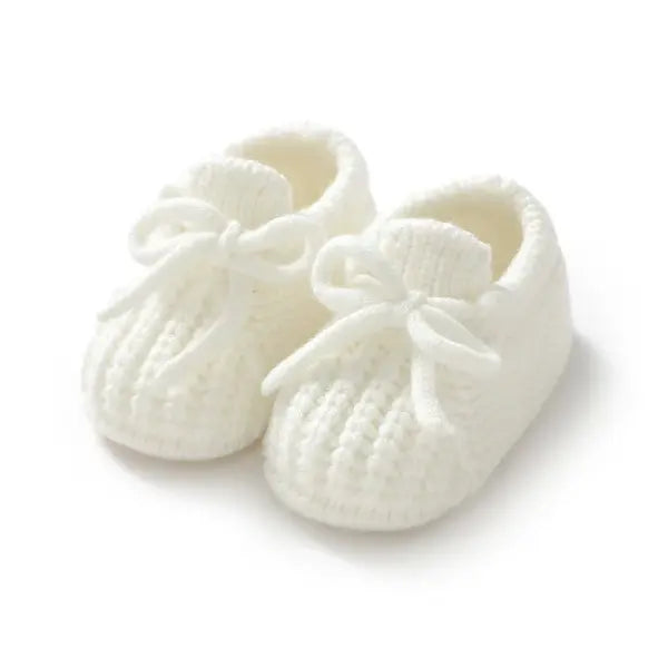 Newborn Baby Shoes Knitted Infant Boys Girls First Boots Fashion Solid Toddler Kid Bed Footwear 0-18M Warm Clothing