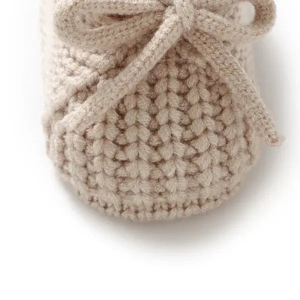 Newborn Baby Shoes Knitted Infant Boys Girls First Boots Fashion Solid Toddler Kid Bed Footwear 0-18M Warm Clothing