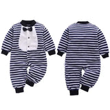 Soft Flannel Baby Romper – Warm Spring/Winter Jumpsuit Jacket for Newborn Boys & Girls (0–18M)