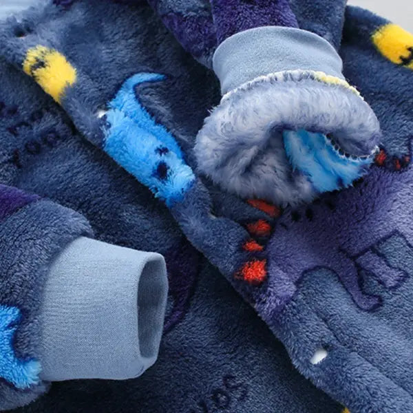 Soft Flannel Baby Romper – Warm Spring/Winter Jumpsuit Jacket for Newborn Boys & Girls (0–18M)