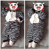 Soft Flannel Baby Romper – Warm Spring/Winter Jumpsuit Jacket for Newborn Boys & Girls (0–18M)