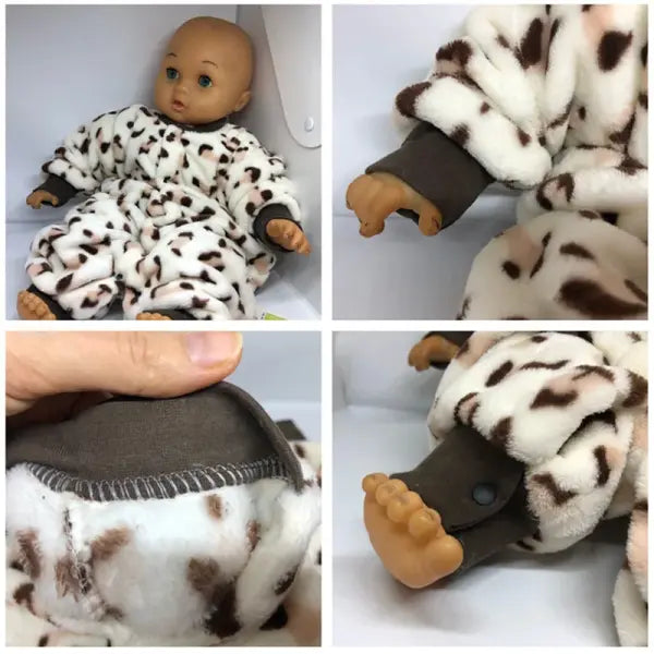 Soft Flannel Baby Romper – Warm Spring/Winter Jumpsuit Jacket for Newborn Boys & Girls (0–18M)