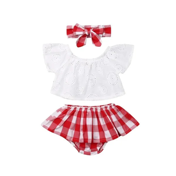 Newborn Girl Outfit Summer Fashion Set with Shorts for Baby Girls - Himpall