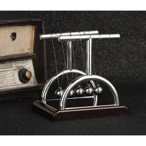 Newton’s Cradle Balance Steel Ball Teaching Supplies Physics Science Pendulum Desktop Toys Stress Relief Gifts Home