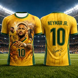 Neymar Soccer Jersey 3D Printed Custom Size Breathable Sports Shirt
