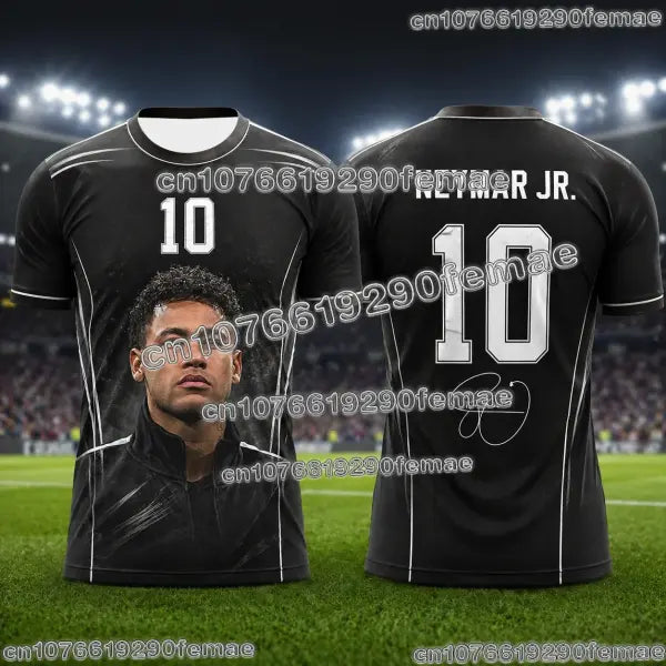 Neymar Soccer Jersey 3D Printed Custom Size Breathable Sports Shirt - 31J0429-094-ZKB-B / 110