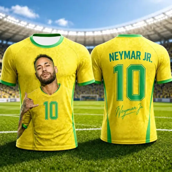 Neymar Soccer Jersey Multi Size Quick Dry Breathable Training Shirt - B00776-094-ZK-W-1-C / 6XL