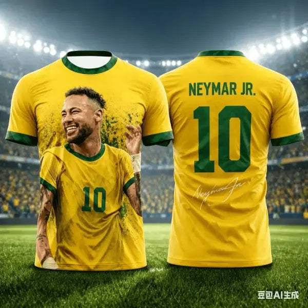 Neymar Soccer Jersey Multi Size Quick Dry Breathable Training Shirt - B00780-094-ZK-W-1-C / M
