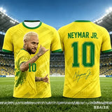 Neymar Soccer Jersey Multi Size Quick Dry Breathable Training Shirt - B00778-094-ZK-W-1-C / 3XL