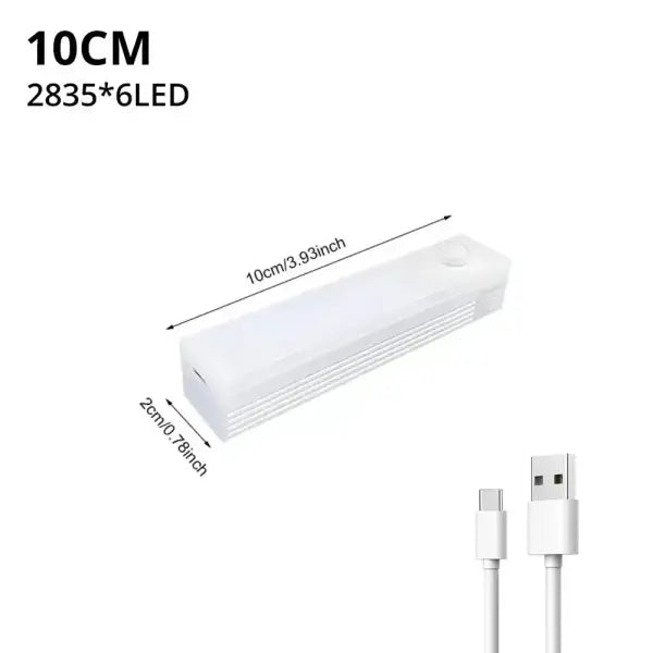 Night Lights Wireless LED Motion Sensor Lamp USB Rechargeable Magnetic For Wardrobe Room Closet Kitchen Aisle Tube