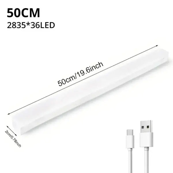 Night Lights Wireless LED Motion Sensor Lamp USB Rechargeable Magnetic For Wardrobe Room Closet Kitchen Aisle Tube