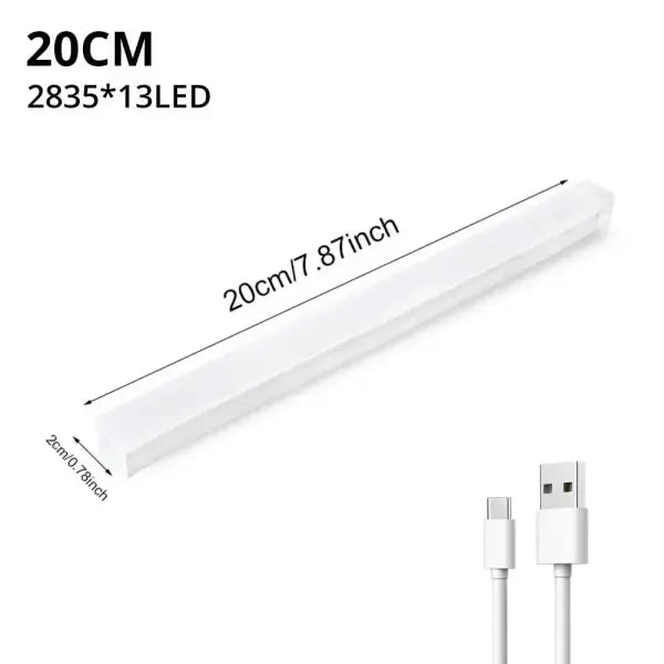 Night Lights Wireless LED Motion Sensor Lamp USB Rechargeable Magnetic For Wardrobe Room Closet Kitchen Aisle Tube