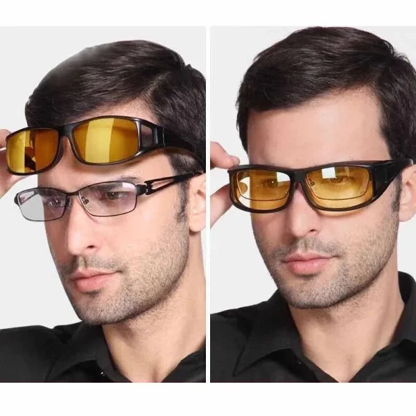 Night Vision Driving Glasses – UV Protection Anti-Glare Goggles for Car & Motorcycle