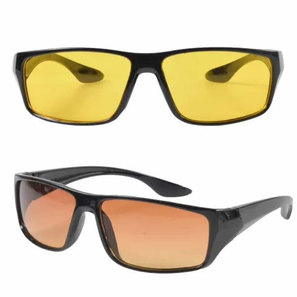 Night Vision Driving Glasses – UV Protection Anti-Glare Goggles for Car & Motorcycle
