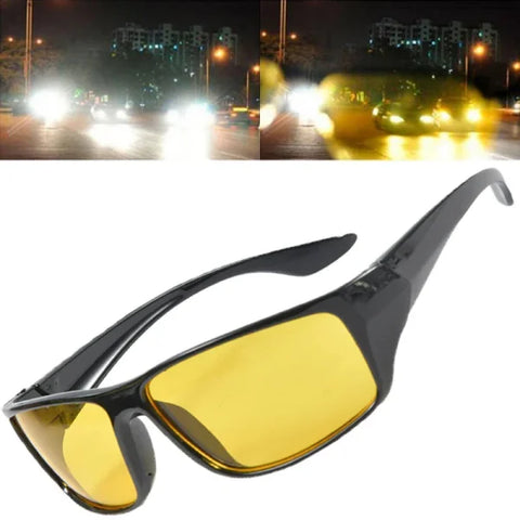 Night Vision Driving Glasses – UV Protection Anti-Glare Goggles for Car & Motorcycle