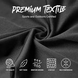 Black premium polyester textile fabric with soft stretchy texture for nightwing compression shirt athletic training use