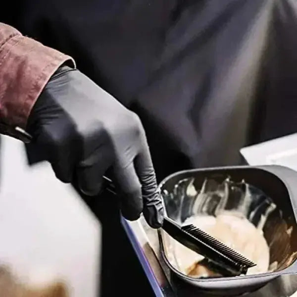 Nitrile Gloves PVC Housework XL Black Latex Free Protective Gear