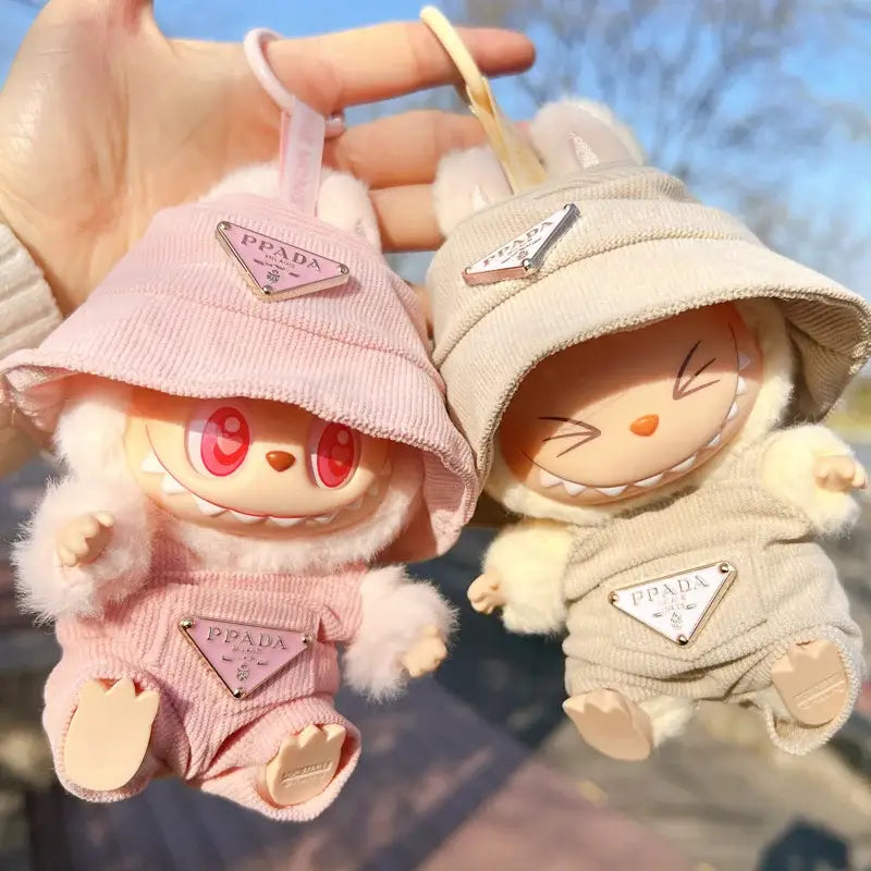 NO Doll For Labubu Doll Clothing Set Hat 17cm Clothes Shoes Doll DIY Accessories Training Sitting Party Games Toys Gifts
