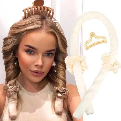 No-Heat Curling Iron for Effortless Waves with Foam Technology - Himpall