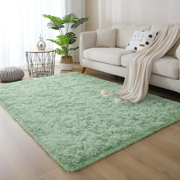 Noahas Solid Color Design Acrylic Rug for Living Room Wash Style