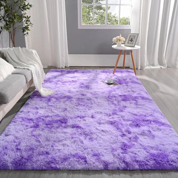 Noahas Solid Color Design Acrylic Rug for Living Room Wash Style - MULTI / 153x244cm / United States