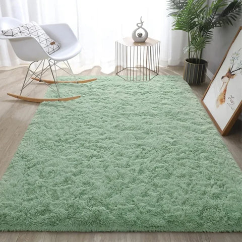 Noahas Solid Color Design Acrylic Rug for Living Room Wash Style