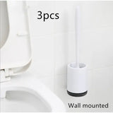 Non-stick Hair Soft Plastic Brush Head Toilet