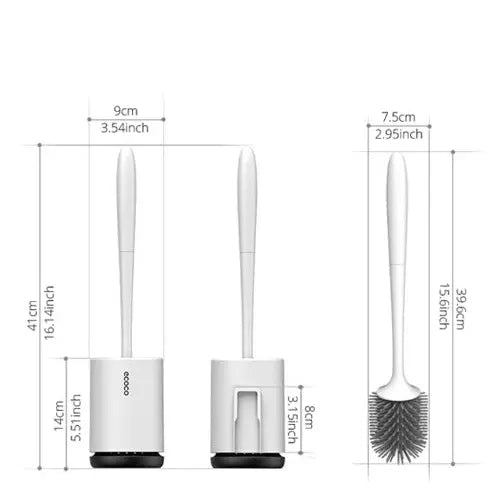 Non-stick Hair Soft Plastic Brush Head Toilet