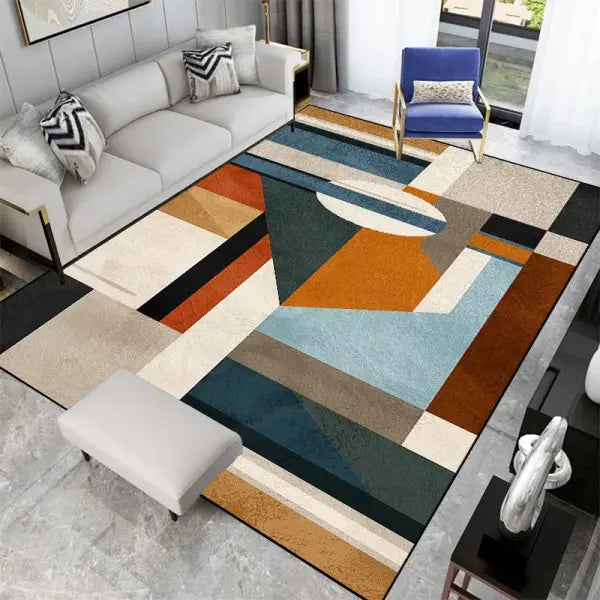 Nordic Abstract Geometric Rugs for Unisex (Polyester) – Machine Washable - DT-4304-Lint-free-4 / 180x250cm 71x98in